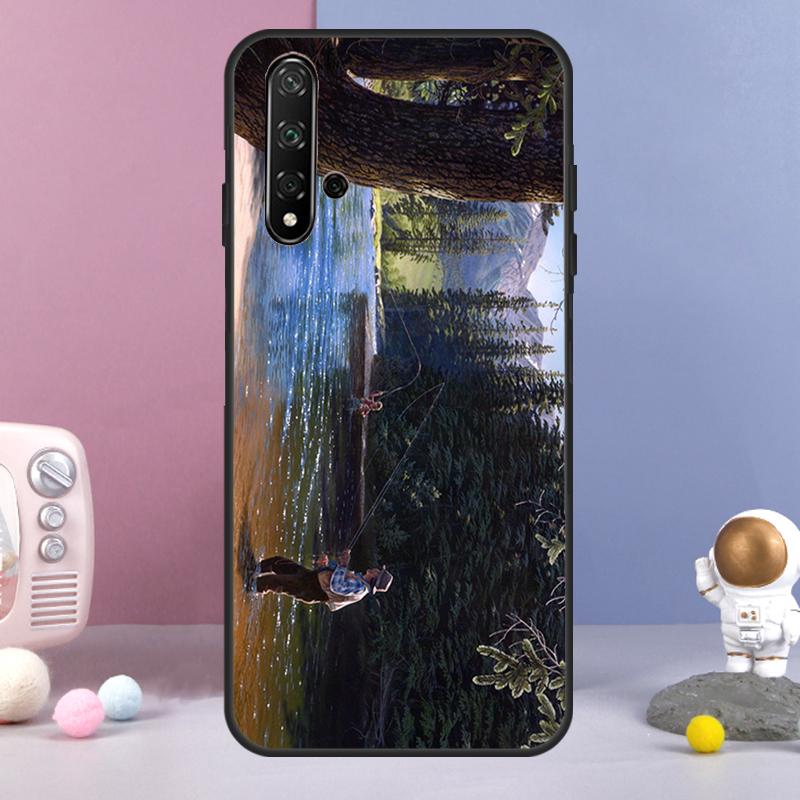 

Fish Fishing Fisherman For Huawei Nova Y72 Y61 Y91 Y73 Y90 Y70 Y60 12s 12i 11i 8i 9 10 SE P60 P30 Pro P40 Lite Case Huawei Nova Y72