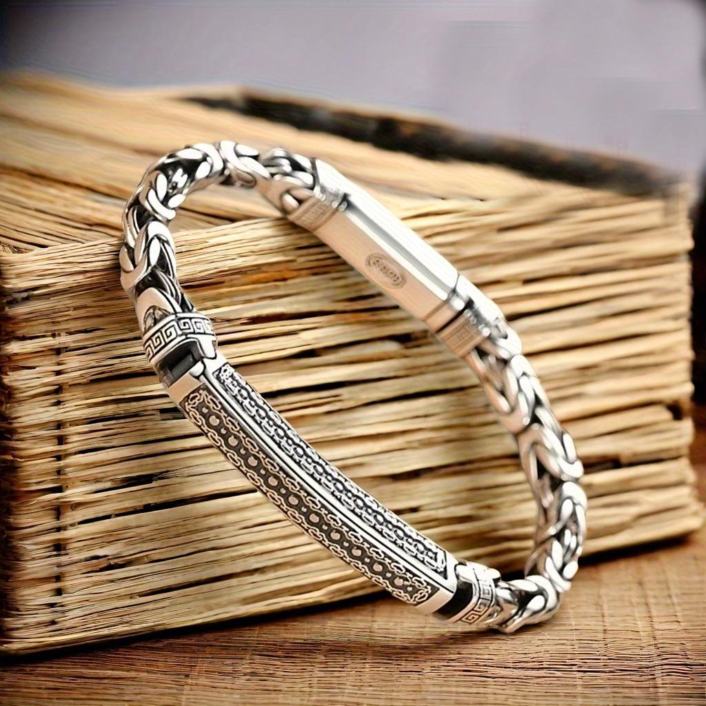

2026 Men s Bracelet Retro Style Old Personalized Hand Jewelry 22CM
