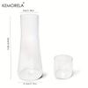 1/2PCS 30oz Clear Bedside Water Carafe Set with Tumbler Glass High Borosilicate Glass Hot Cold Water Pitcher for Juice Tea Coke