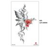 Black Butterfly Owl Sunflower Set Water Transfer Simulation Temporary Tattoo Sticker