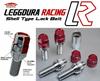 KYO-EI (Kyoei Industry) LEGGDURA RACING Wheel Lock Bolt, M14 X P1.5, 13R Taper, 45mm Neck, Red, KIL7045R