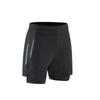 Men's Quick-Drying Double Layer Running Shorts - Anti-Exposure, Four-Point, Fake Two-Piece Design