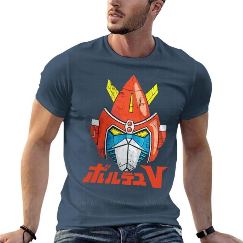 Voltes V Team Robot Japan Of Chogokin Oversized T Shirts Funny Mens Clothes  Cotton Streetwear Big Size Tops Tee