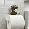 Funny Frog Toilet Paper Holder Wall Mounted Paper Roll Holder Novelty Resin Frog Towel Tissue Dispenser for Bathroom Decor