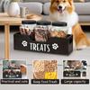 Practical Wooden Dog Treat Container Creative Dog Food Storage Holder Snack Storage Box  Pet Supply