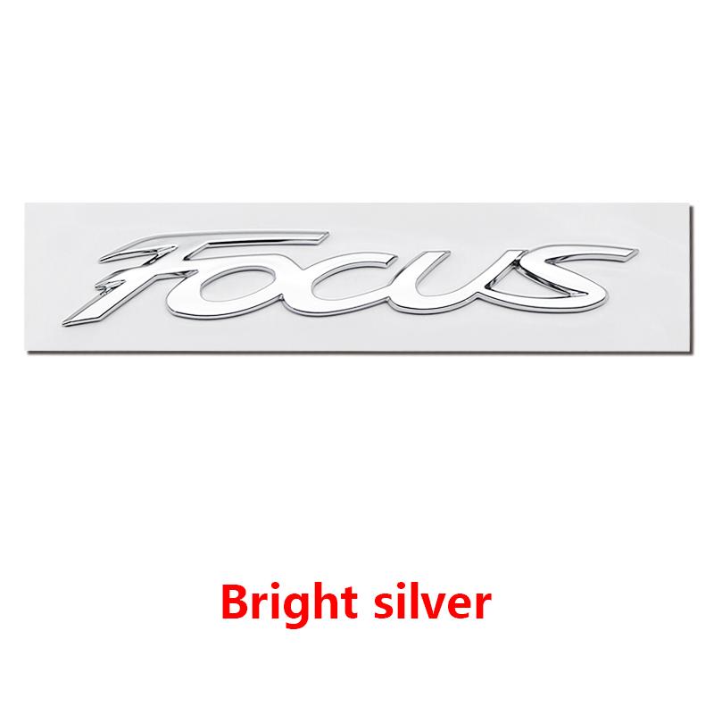 BAZG2 ABS Ford Lettering Badge Stickers Car Rear Trunk Body Emblem Auto Accessories For Ford Focus Fusion Logo ST Line MK2 MK3 MK4