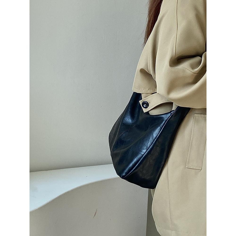 Ielgy Simple All-Match Large-Capacity Commuter College Students Class One-Shoulder Messenger Bag