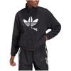 Adidas Originals Workwear Front Large Logo Print Zip Sports Jacket Women Jacket Black HC7056