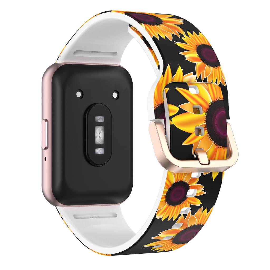 For Samsung Galaxy Fit3 Pattern Printing Silicone Strap Replacement Watch Band