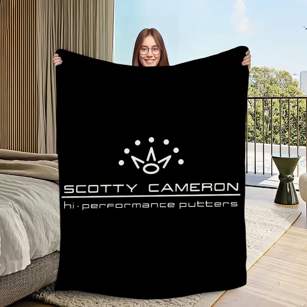 Scotty Cameron Golf Logo Blanket Blanket for Couch Sofa Travel Home Hiking Picni Bed Beding Flannel Blanket Birthday Gift