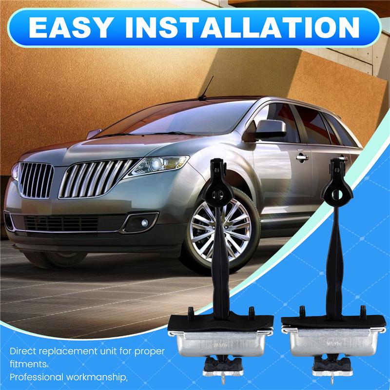 A03Z-2PCS Car Front Door Check Strap Limit Rod Stop EJ7Z-7823552-A For Lincoln MKC 2015- Door Limiter Hinged EJ7Z7823552A