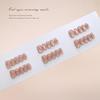 Handmade prefabricated nail ice shining diamond water light cat eye girl cold feeling European and American ins wind removable manicure 30 pieces