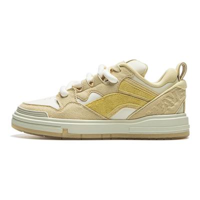 Li Ning We Wo Swag Skateboard Series Comfortable Versatile Non-Slip Shock Absorbing Wear-Resistant Low-Top Skate Shoes Women Sneaker AECU110-4