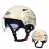 Motorcycle Half Helmet FourSeason Lightweight ImpactResistant Headwear for Women, Commuters,