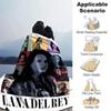 Lana Del Rey Pop Star Blanket Soft Throw Blanket For Home Bedroom Bed Sofa Travel Office Solid Christmas Blanket