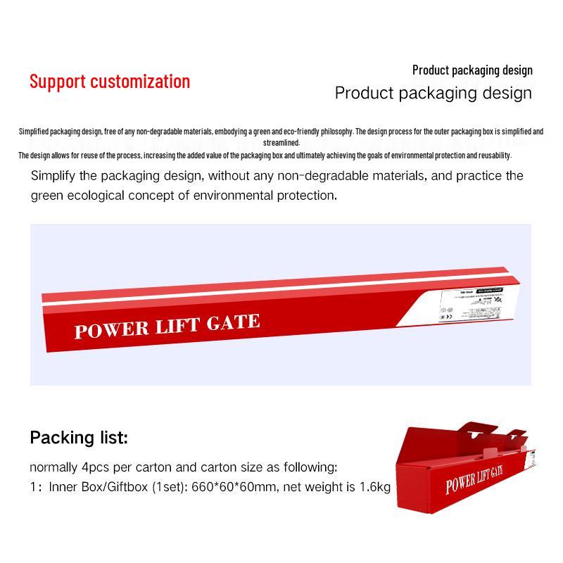Elektriska baklucksbälgare för Toyota: RAV4, Highlander, Ruifang, Lingfang, Fortuner, Land Cruiser