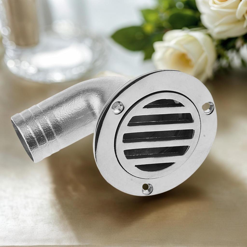 Deck Drain Stainless Steel Heavy Duty Drain Thru Hull Drainage Scupper Cover For Marine Yacht Ship Outdoor Bathroom Kitchen