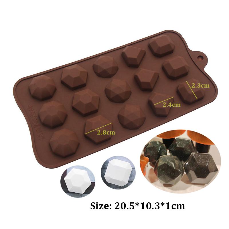 1-29 Handmade Silicone Mould Chocolate Candy Jelly Pudding Ice Mold Baking Tool