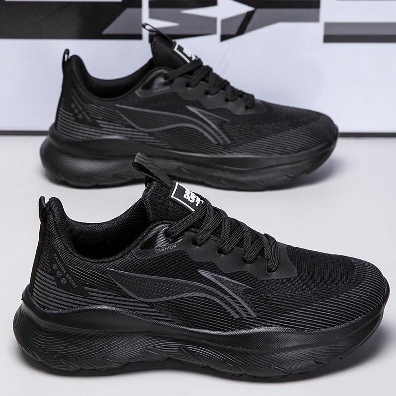 

Мужские осенние дышащие кроссовки для бега из сетки - Легкие, Нескользящие, Амортизирующие повседневные кроссовки 37