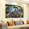 Rural Fresh Breeze Decoration Tapestry Flower Shop Atmosphere Romantic Healing Wind Background Cloth