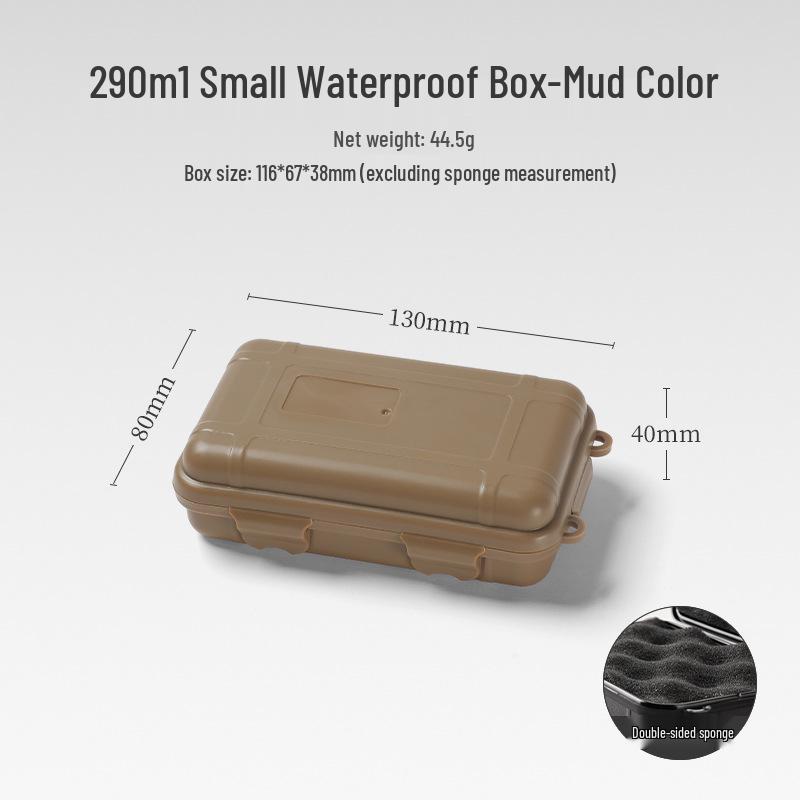 Compact EDC Outdoor Survival Kit: Shockproof, Pressure-Proof, Waterproof Sealed Box for Wilderness Adventures