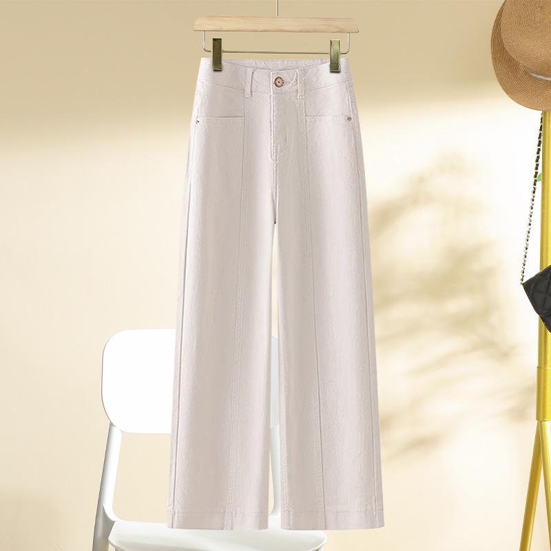 

Женские повседневные ретро джинсы широкого кроя для стройнящих фигур типа «груша» на весну и осень. 26 (85-95 lbs)