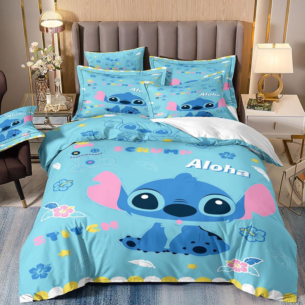 Digital Printing Three-Piece Cute Cartoon Quilt Cover 3D Bed Kit