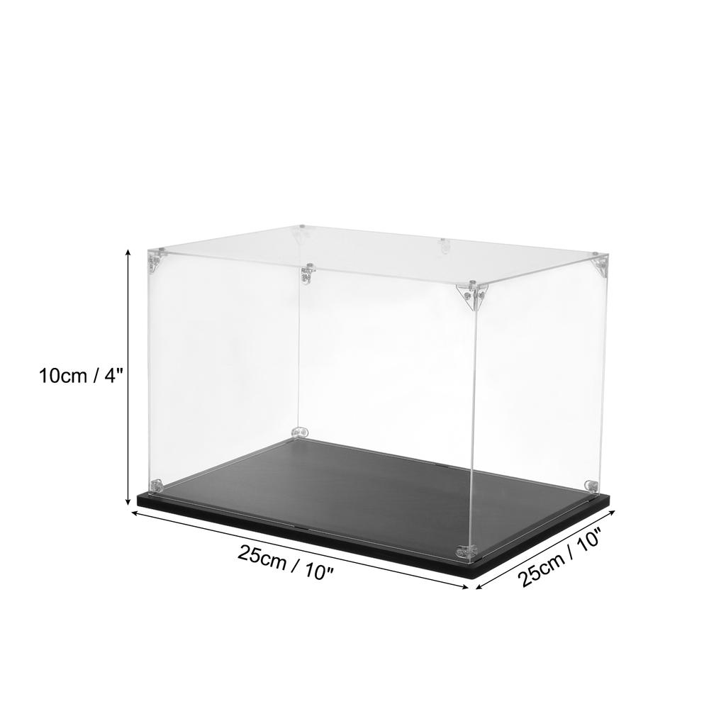 Acrylic Display Case Clear Display Box Show Case Assemble Dustproof Display Box Storage Organizer for Collectibles Action Figure