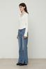 CURRENT Collar U-Neck Long Sleeve [Ivory]