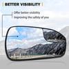 Passenger Right Side Heated Mirror Glass Replacement For 2013 2014 2015 2016 2017 2018   Ford Fusion - Exterior Side View Convex Mirror With Blind