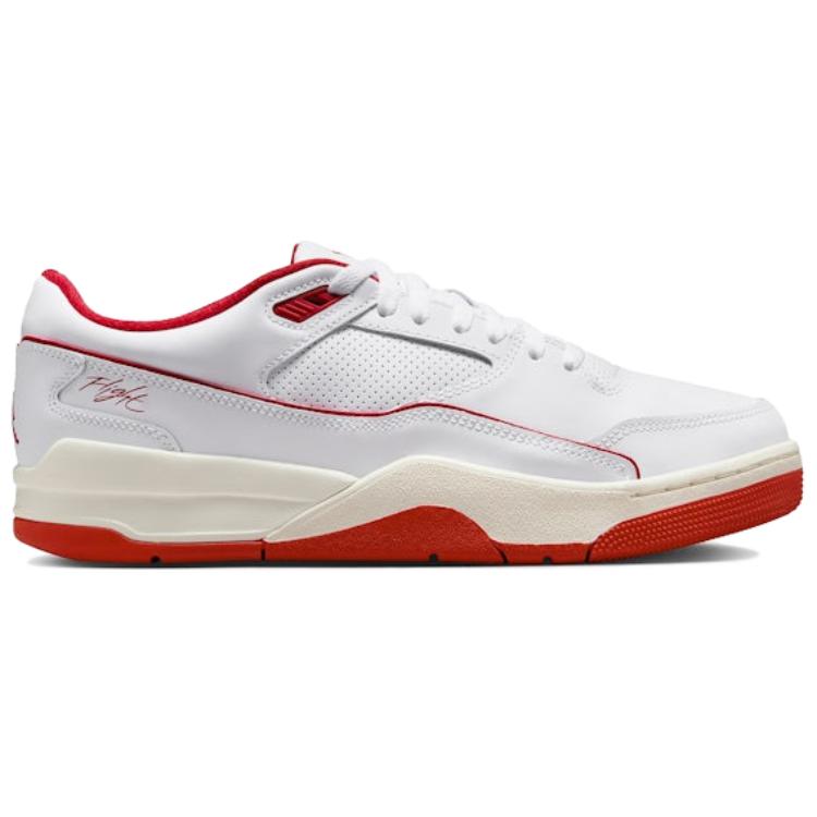 New Jordan Flight Court White Sail Black Varsity Red HF3255-106