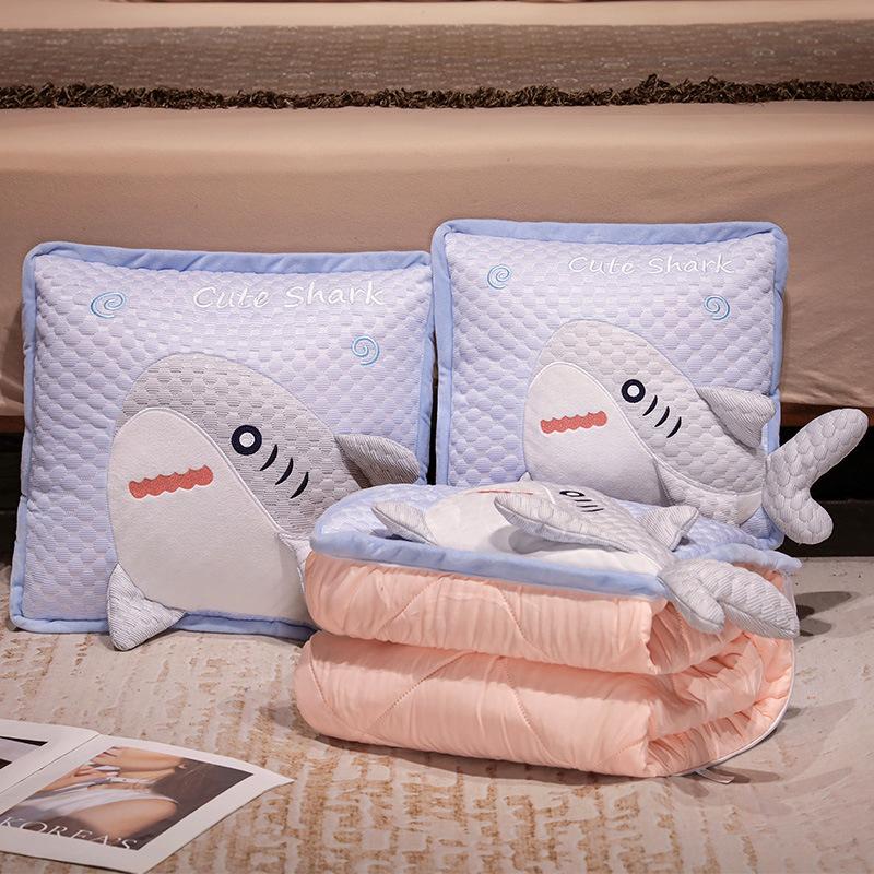 Bingdoudou Office Pillow Quilt Dual-purpose Pillow Folding Blanket Car Nap Pillow Two-in-one Sleep