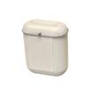 Hanging Trash Can with Lid Stylish Space Saving Garbage Container Waste Basket Bin Kitchen Compost Bin for Cupboard Counter Top