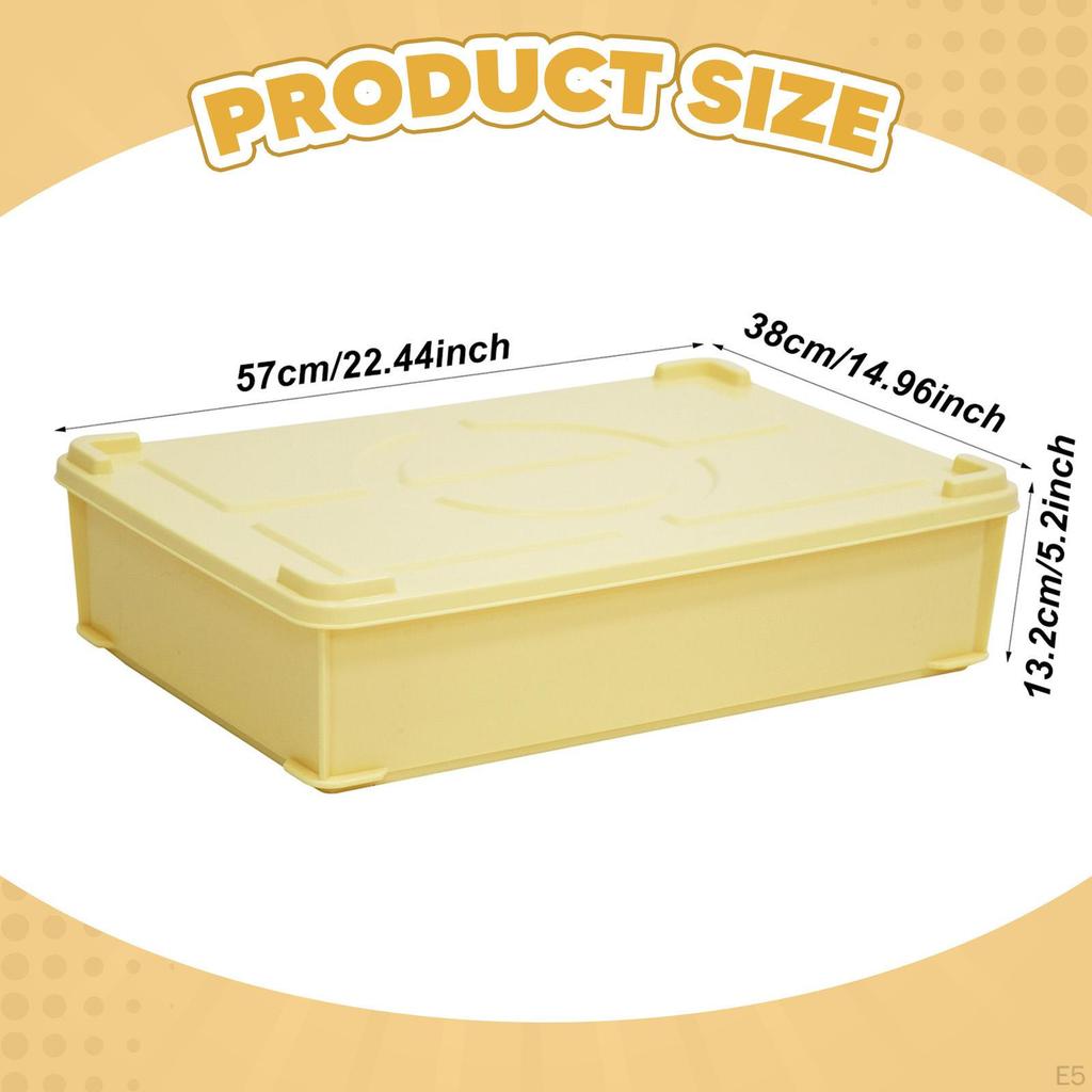 Fermentation Box for Storing Ingredients, Organizing Pizza , Bread, Stackable Container with Lid,