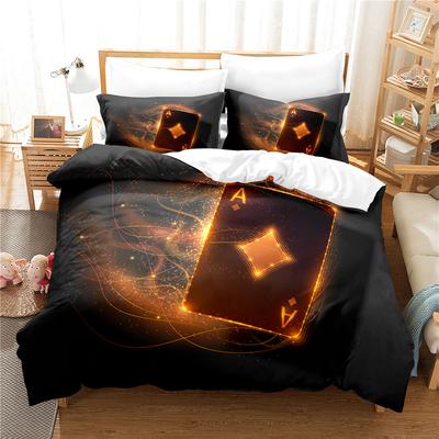 Ensemble de literie 3D pour lit Queen Size Housse de couette Ensemble de literie Housse de lit Coton Housse de lit pour chambre Queen Ensemble de lit Literie