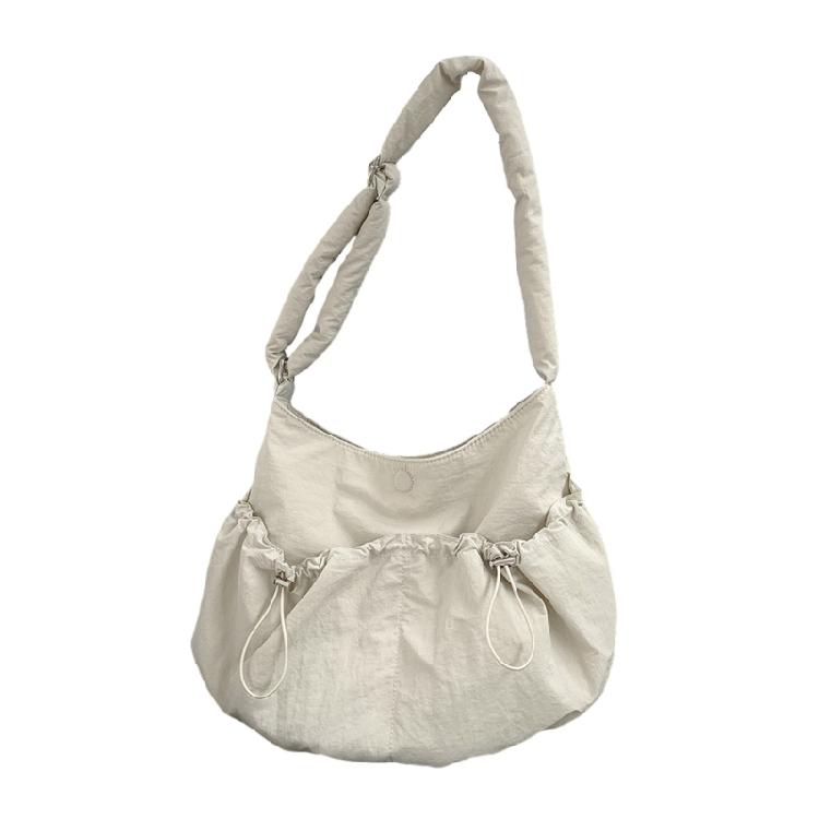 Сумка через плечо Складчатая Большая Вместимость Нейлоновая Сумка для Женщин Универсальная Модная Сумка