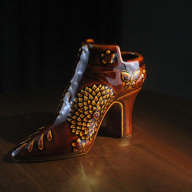 Tiki Cup High Heeled Shoe Shaped Wine Cup Desk Decoration Cute Ornament Desk Decoration Figurines Home Decoration Accessories