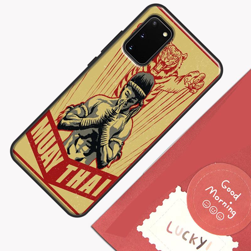 Muay Thai Kickboxing Fight Phone Case For Samsung Galaxy S25 S26 Ultra S20 S21 S22 S23 S24 Plus S9 S10 S25 FE Cover Shell