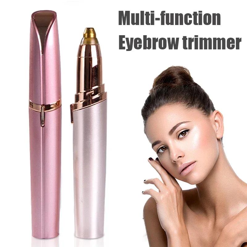 1pc electric eyebrow trimmer Eyebrow trimmer Facial hair remover Female makeup painless automatic eyebrow trimmer tool