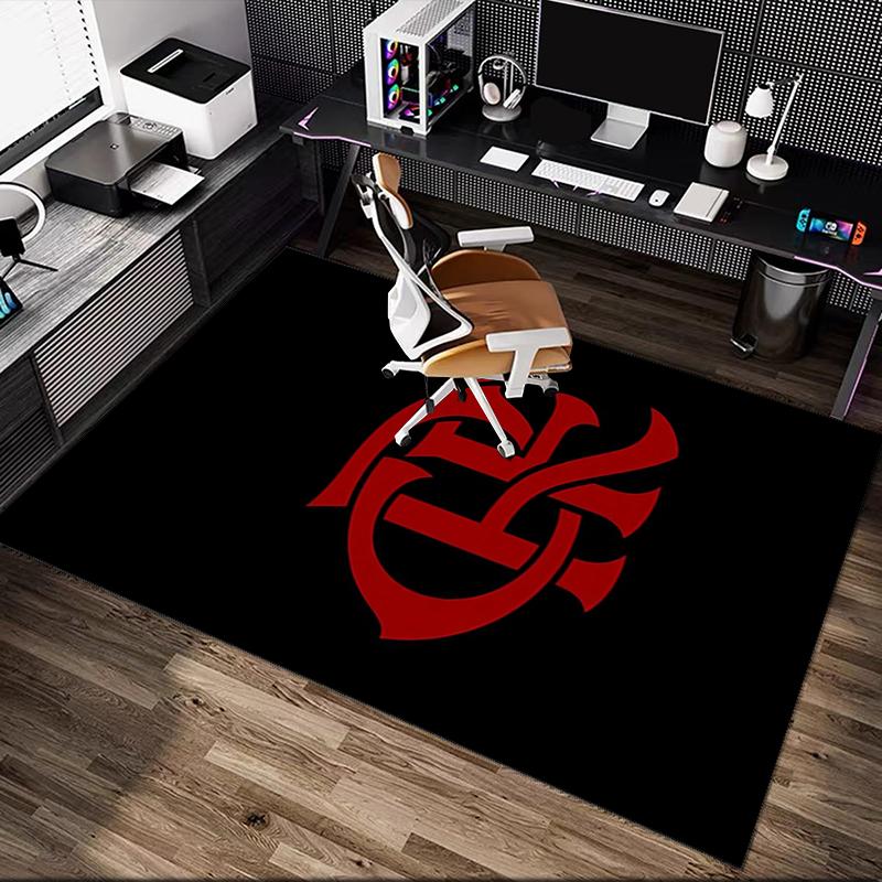 1pc Office Carpet, Rangers FC Chair Rug, Living Room Printed Area Rug, Home Chair Floor Mat