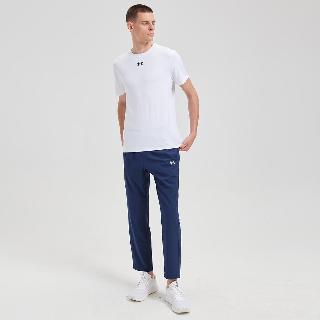 Under Armour Pantalon de sport en maille tendance à coupe ample et taille mi-haute polyvalent Unisexe Bleu 25500705-409