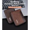 New Style Wallet Men Short Retro Multifunctional Zipper Spliced Leather Change Bag Trend