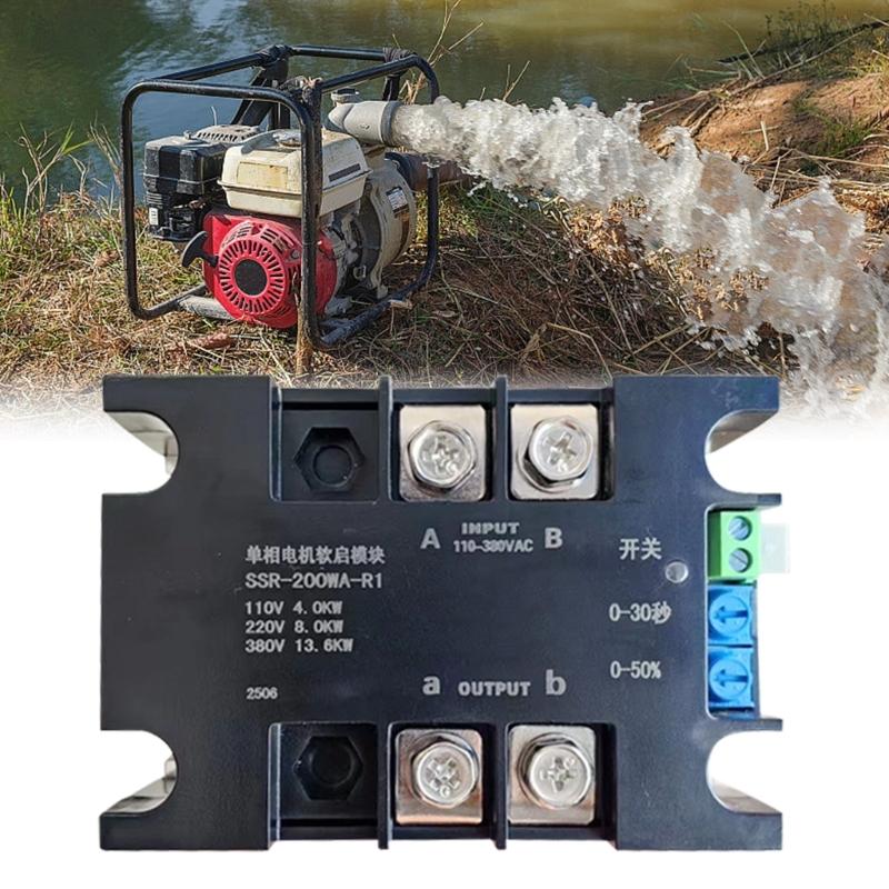 Motorsteuergerät 8 kW Leistung Sanfte Starts Stoppt Reduziert Stromspitzen Einfache Installation für Kompressoren Pumpen Systeme