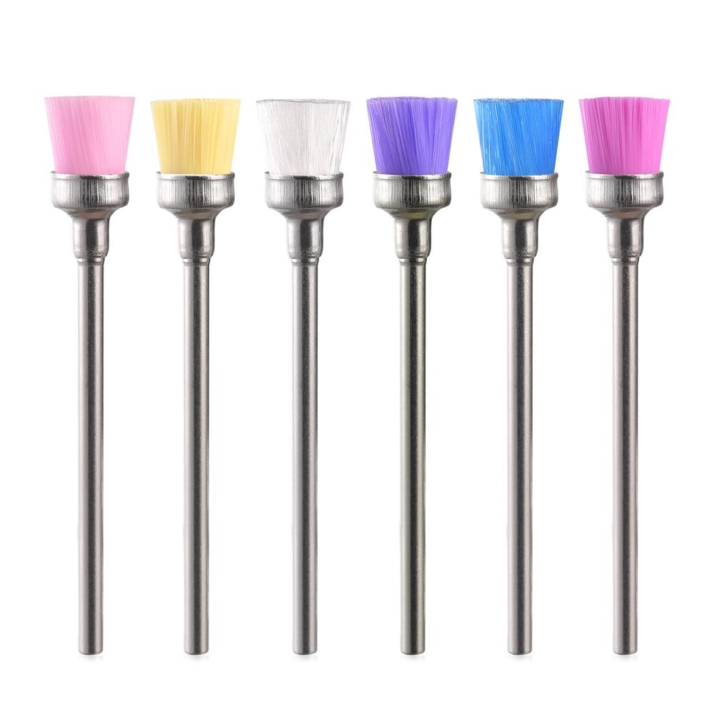 5/10PCS Nail Drill Bits Milling Cutter Cleaning Brushes for Clean Electric Nail Machine File Nail Art Manicure Pedicure Tools