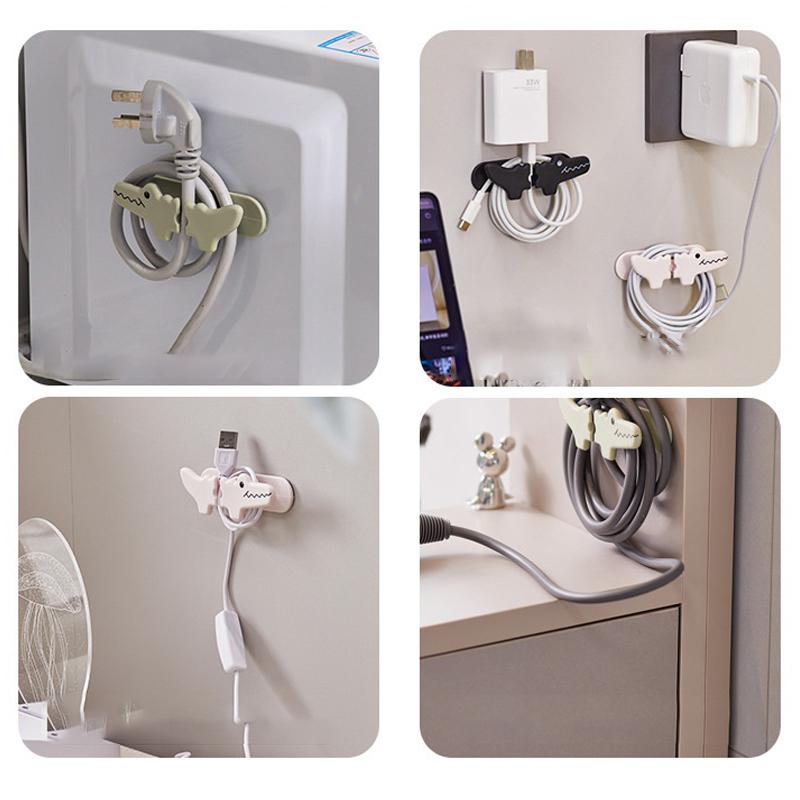 Cable Management Clips Cable Clips Desktop Cord Management Crocodile Grip Cute Cable Management Elastic Wire Organizer For Sofa