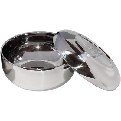 2sets Vacuum Insulated Double Wall Skin Stainless Steel Good Fortune Korean Traditional Rice Bowl with Lid
