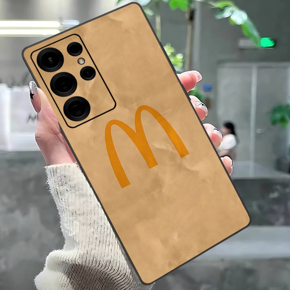 M Berühmtes LOGO M-McDonaldes Handyhülle Für Samsung S 24 Fe 25 Ultra Plus 20 Lite 21 30 22 23 24 22 Ultra 5G Fundas