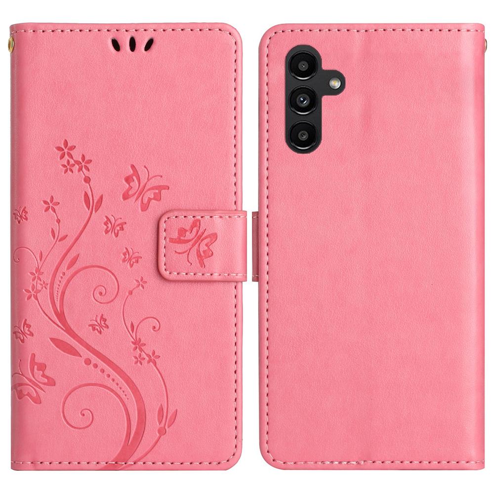 For Samsung Galaxy S25 Case PU Leather Phone Wallet Cover with Strap