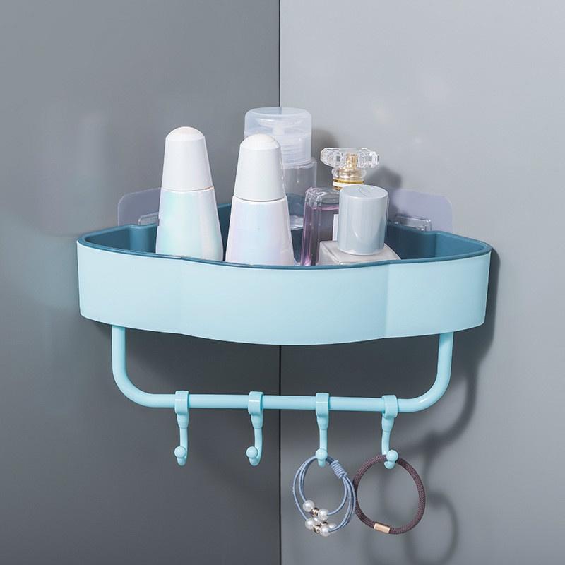 Free Punch Corner Racks Bathroom Tripod Kitchen Toilet Bathroom Wall Hanging Wall Dormitory Storage Rack