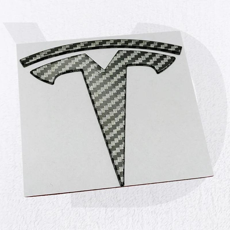 For Tesla Model 3 S X Y Roadster Cybertruck Metal Car Front Hood Cover Emblem Sticker Styling Auto Rear Trunk Badge Accessories